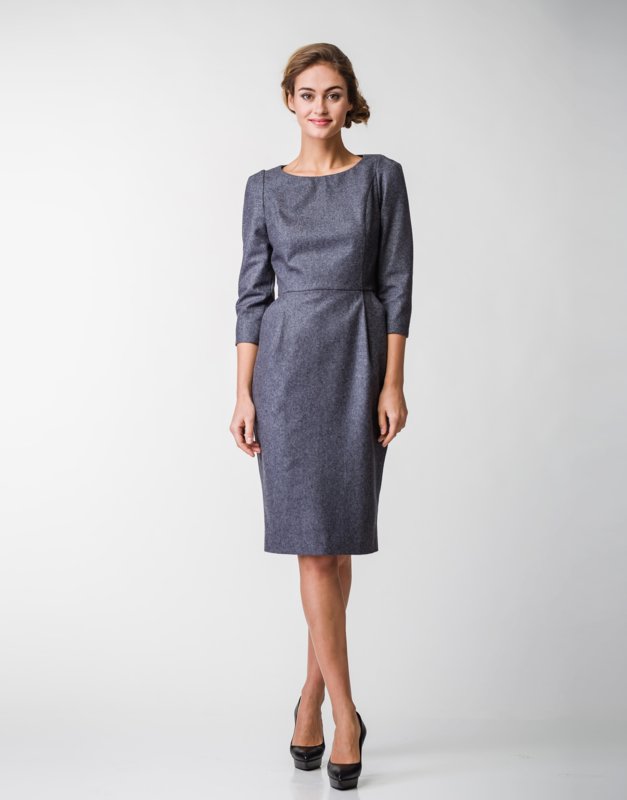 Robe de bureau grise