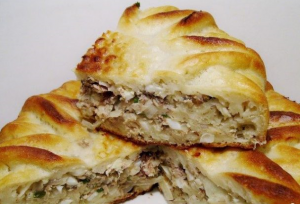 Tarte gelée au poisson en conserve
