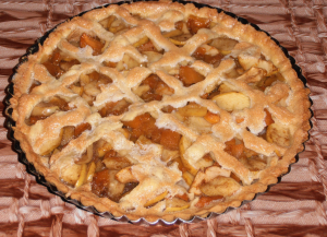 Tarte à la citrouille aux pommes