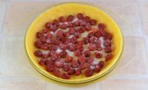 Tarte au fromage cottage et aux cerises