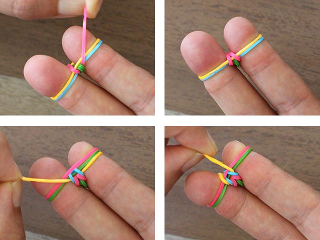 Comment tisser des bracelets en gomme: tutoriels photos et vidéos