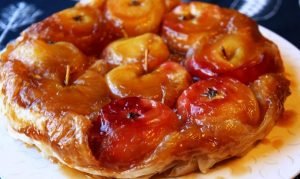 Tarte aux pommes - retournée