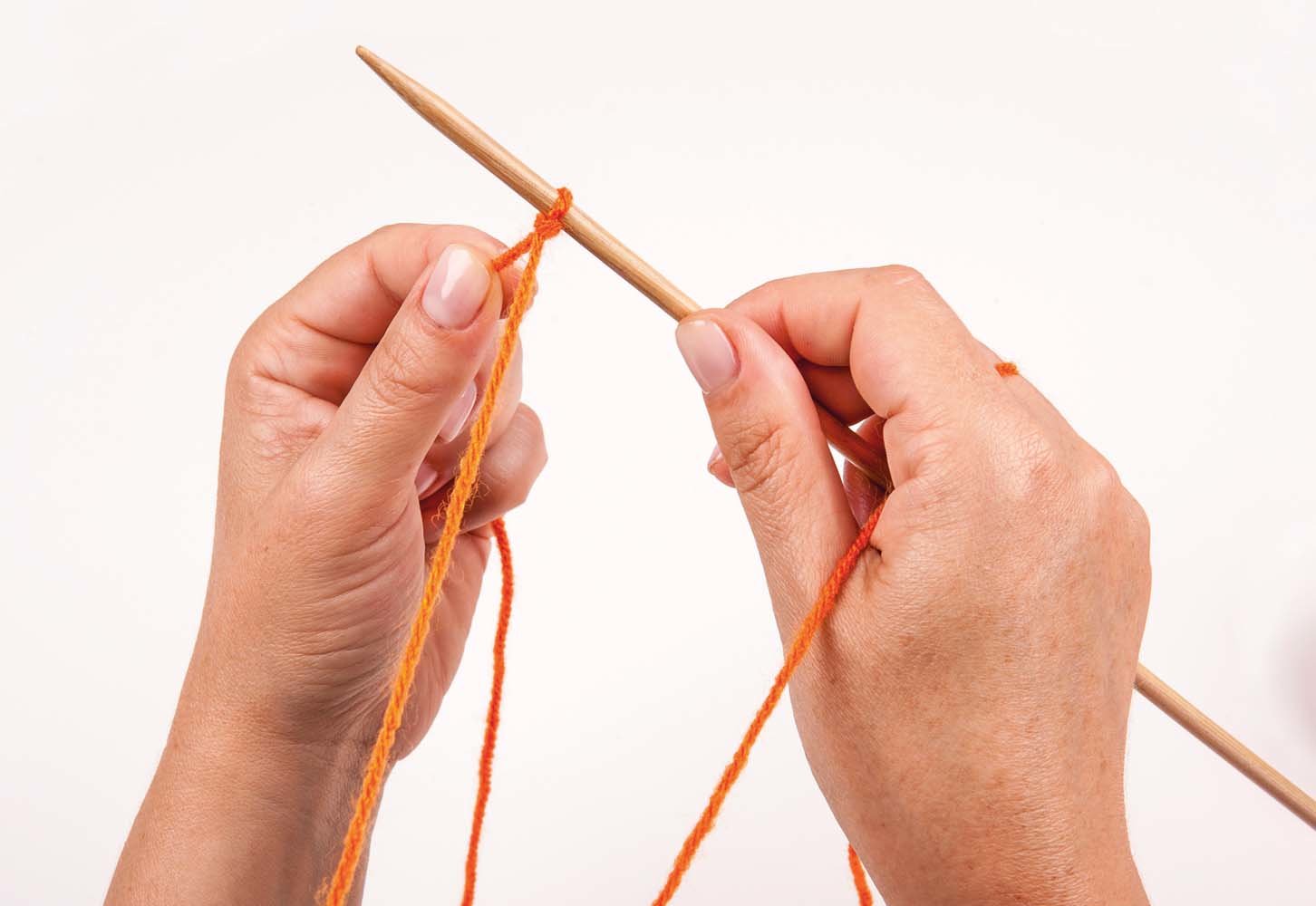 Première boucle à tricoter