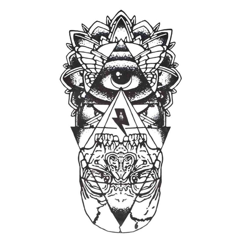 Croquis de tatouage avec oeil.